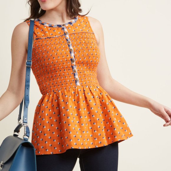 Modcloth Tops - Modcloth Uplifting Idea Sleeveless Top